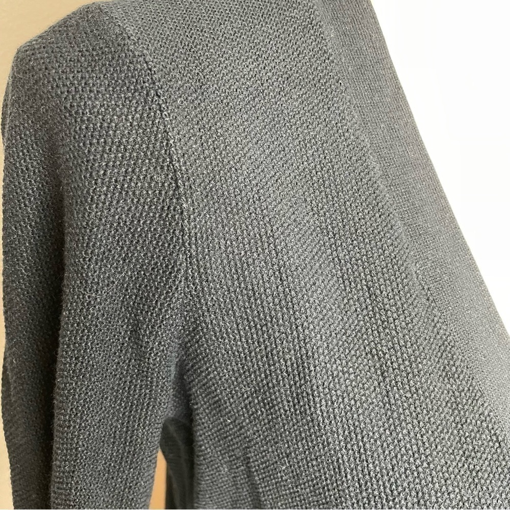 Madewell Inlet Button Up Long Sleeve Cotton Cardigan in Black Small - Picture 7 of 13